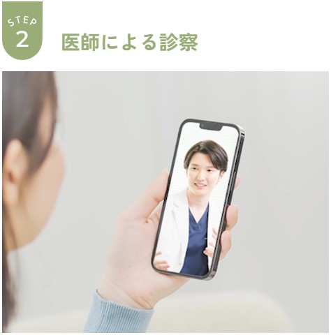 医師による診察を受けている場面