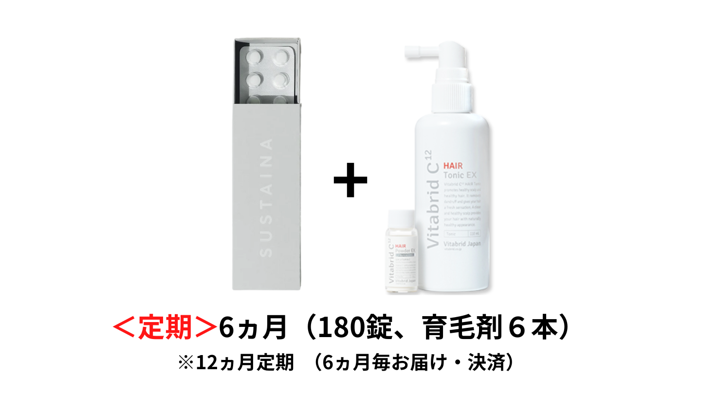 【定期】デュタステリド＋ミノキシジル、薬用育毛剤（6ヵ月分）